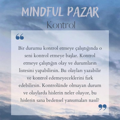 MINDFUL PAZAR: KONTROL