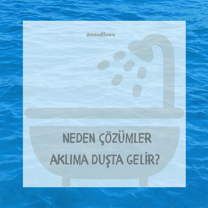 NEDEN ÇÖZÜMLER AKLIMA DUŞTA GELİR?